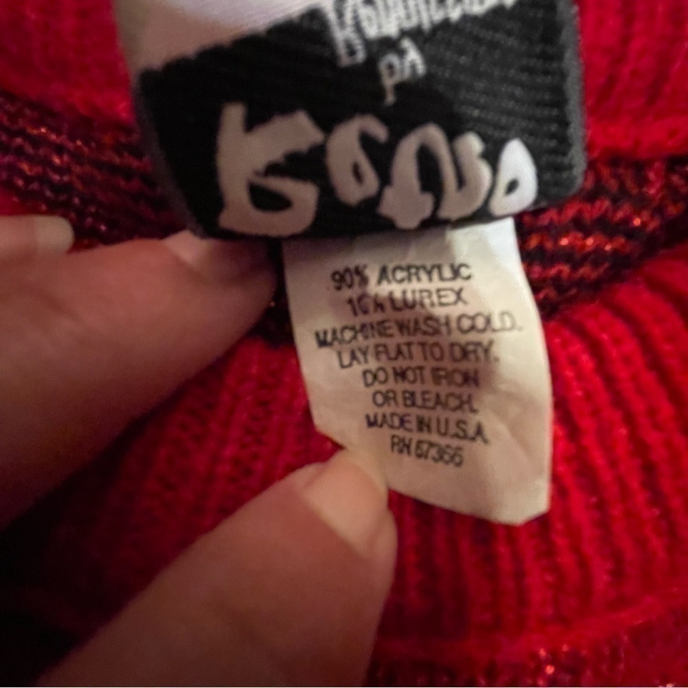 Women’s Retro By Renaissance Vintage Christmas Holiday Sweater. - Picture 5 of 5